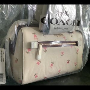 COACH Heart print Rowan satchel